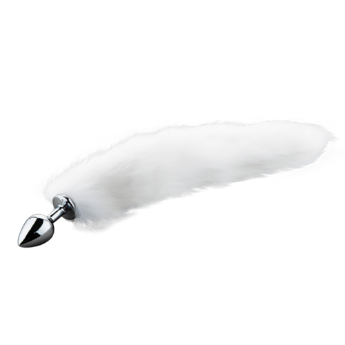 레드컨테이너 여우털 메탈 애널 플러그 S