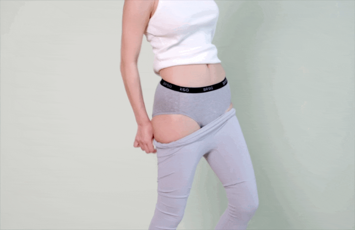 여성용 위생팬티 착용감 및 기능 안내 GIF 1